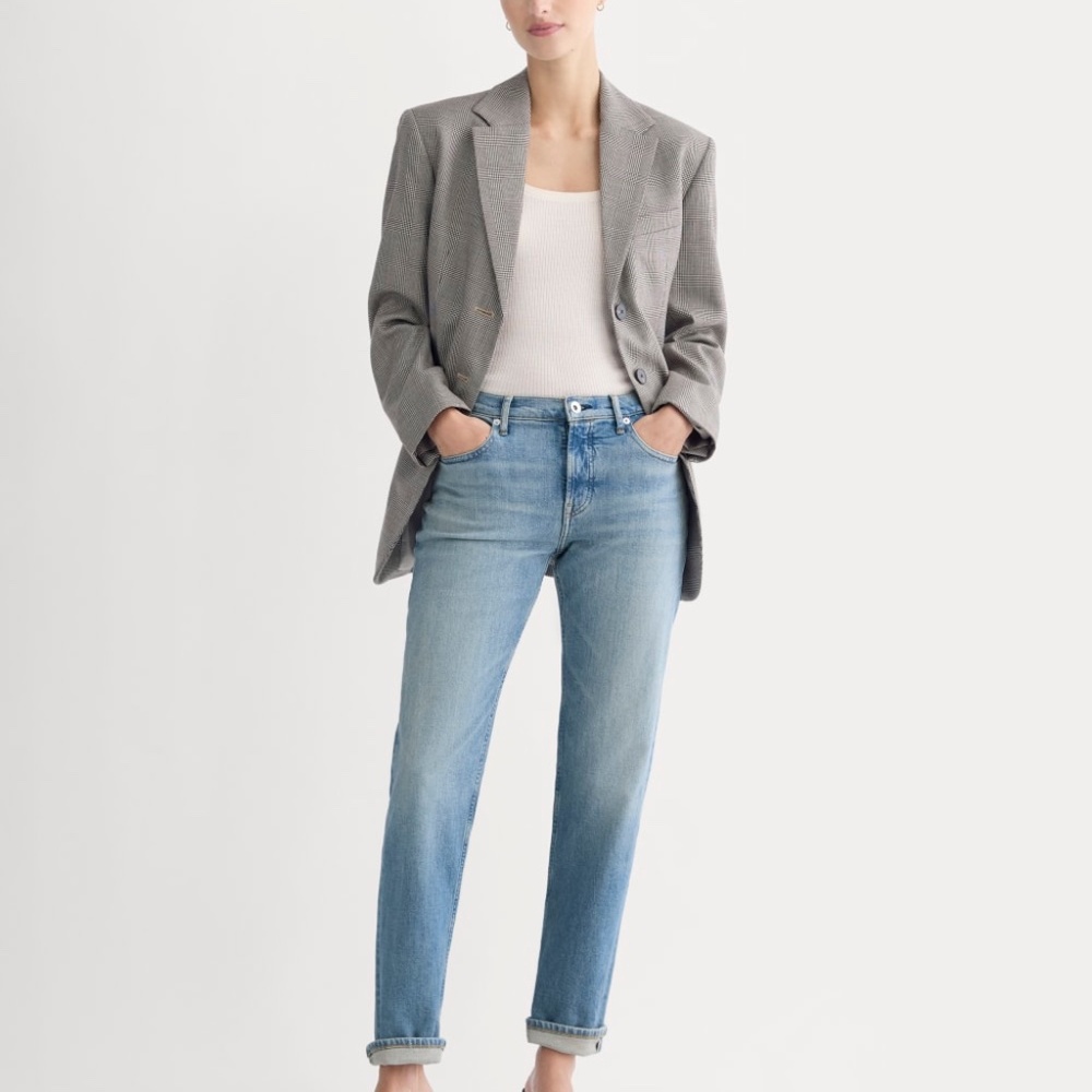 Everlane Women's Selvedge Straight Jean in Longbay, Size 26, Cotton/Denim